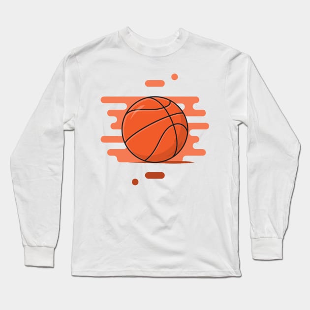 Basketball Ball Long Sleeve T-Shirt by acidmit